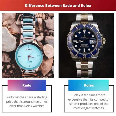 Rado vs Rolex